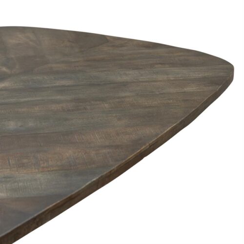 Eettafel Silvi Deens ovaal Mangohout Bruin - 180cm - Afbeelding 2