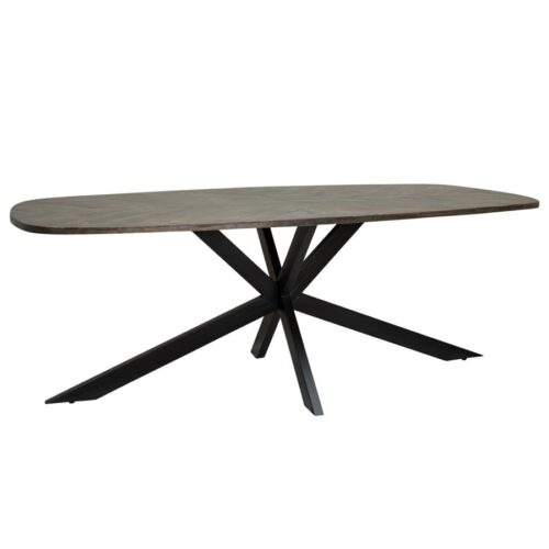 Eettafel Silvi Deens ovaal Mangohout Bruin - 180cm