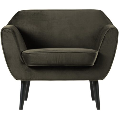 Fauteuil Rocco Velvet - Warm groen - Afbeelding 3