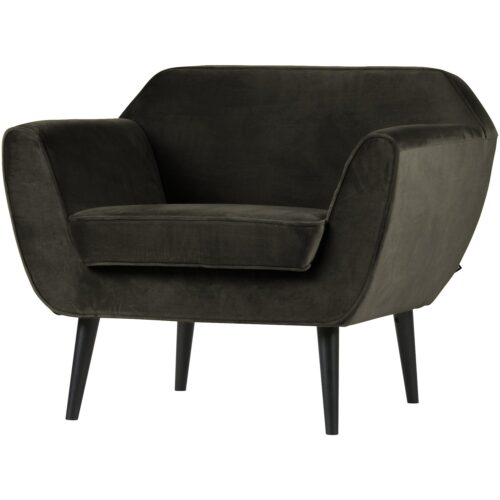 Fauteuil Rocco Velvet - Warm groen