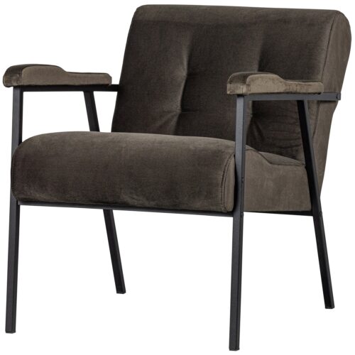 Fauteuil Scott Velvet - Warm Groen