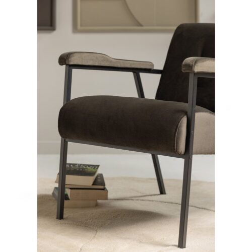 Fauteuil Scott Velvet - Warm Groen - Afbeelding 3