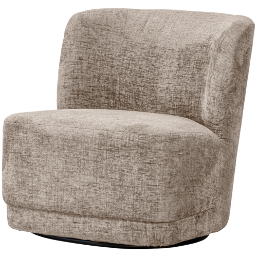 Draaifauteuil Atty Structure Velvet - Zand