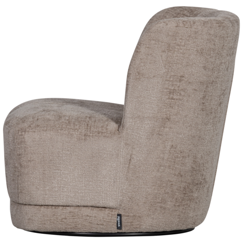 Draaifauteuil Atty Structure Velvet - Zand - Afbeelding 5