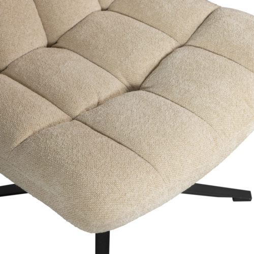 Draaifauteuil Job Bouclé - Zand - Afbeelding 6