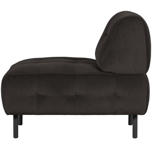 Fauteuil Lloyd Velvet - Cast Iron - Afbeelding 3