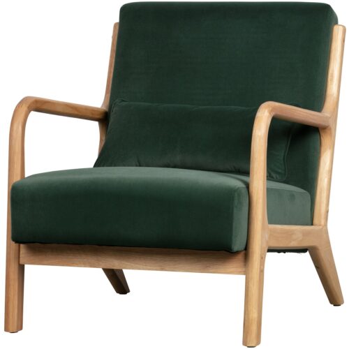 Fauteuil Mark Velvet - Groen