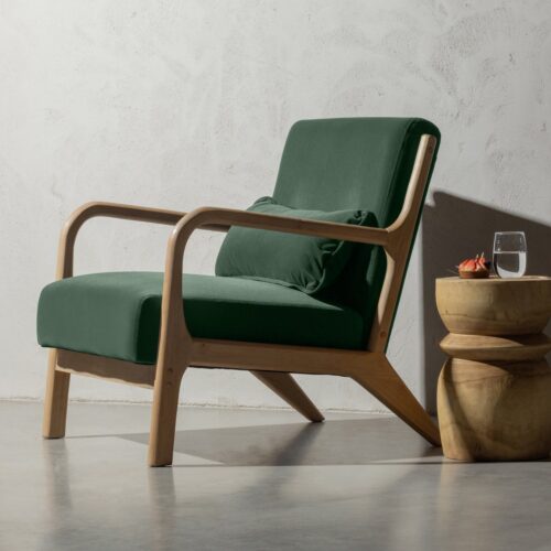 Fauteuil Mark Velvet - Groen - Afbeelding 2