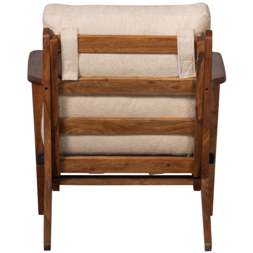 Fauteuil Houston Bouclé / Acaciahout - Naturel - Afbeelding 6