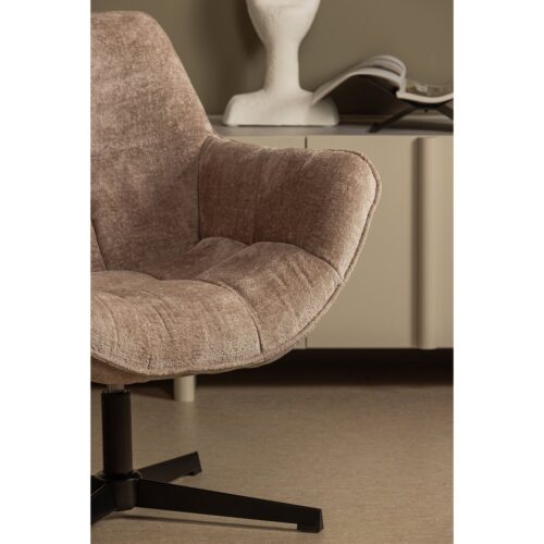 Draaifauteuil Wib Chenille - Taupe - Afbeelding 3