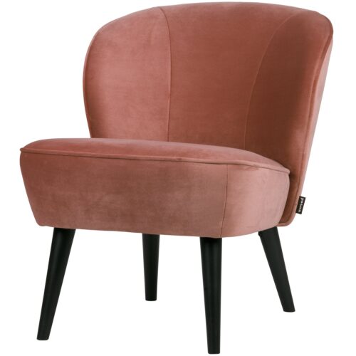 Fauteuil Sara Velvet - Oud Roze