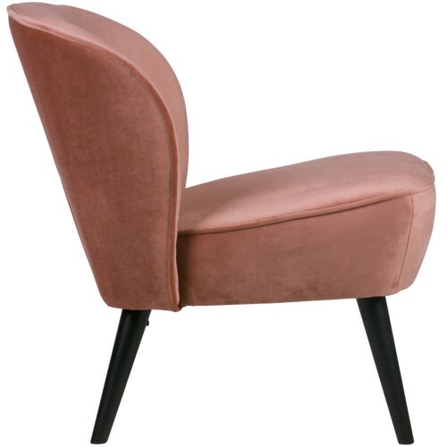 Fauteuil Sara Velvet - Oud Roze - Afbeelding 6