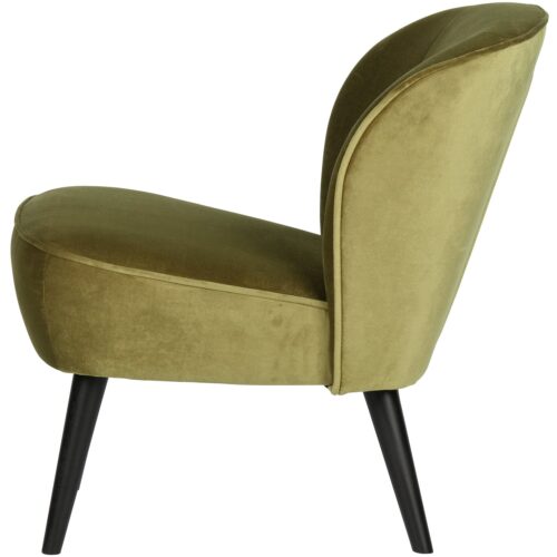 Fauteuil Sara Velvet - Army - Afbeelding 3