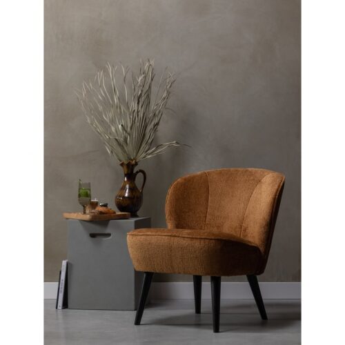 Fauteuil Sara Chenille - Cognac - Afbeelding 2