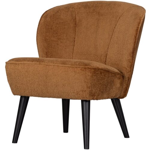 Fauteuil Sara Chenille - Cognac