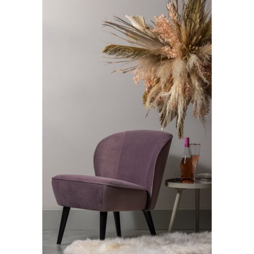 Fauteuil Sara Velvet - Lilla - Afbeelding 2