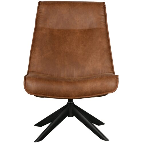 Draaifauteuil Skyler PU Leder - Cognac - Afbeelding 2