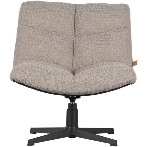 Draaifauteuil Vinny Bouclé - Zand - Afbeelding 4