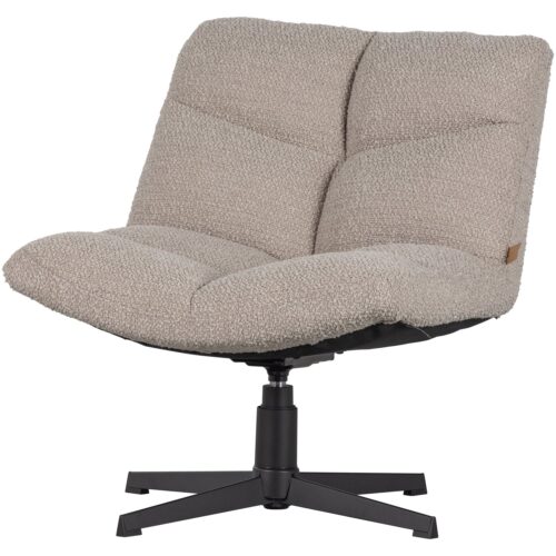 Draaifauteuil Vinny Bouclé - Zand