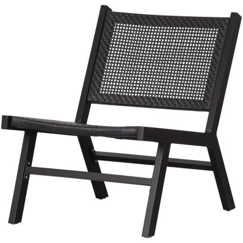 Tuin Fauteuil Puk - Zwart