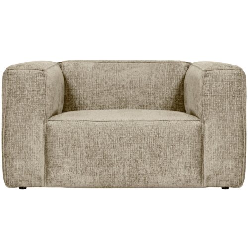 Fauteuil Bean Structure Velvet - Buttermilk