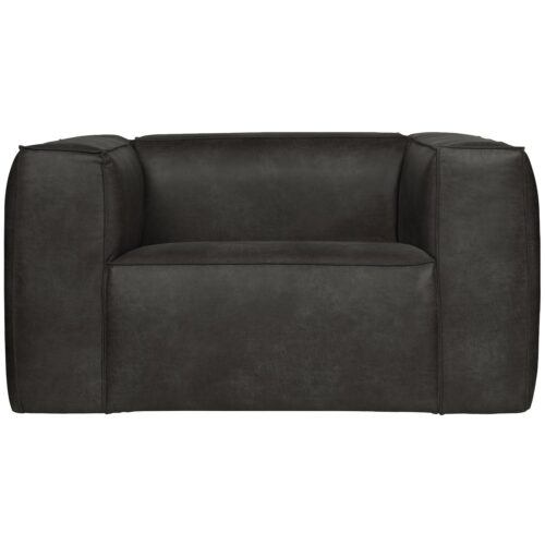 Fauteuil Bean Recycle Leer - Zwart