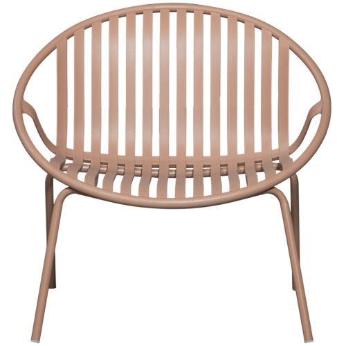 Tuin Fauteuil Bruce met hocker - zalm roze - Afbeelding 4