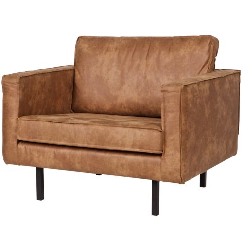 Fauteuil Rodeo  Gerecycled Leer - Cognac