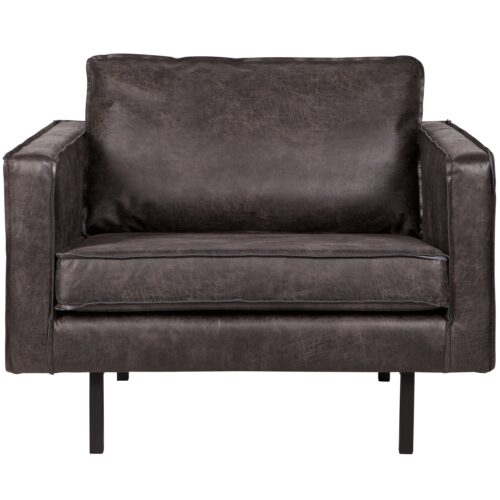 Fauteuil Rodeo  Gerecycled Leer - Zwart - Afbeelding 2