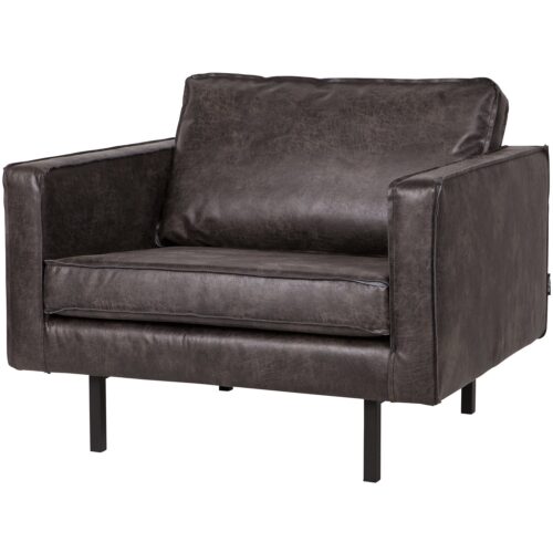 Fauteuil Rodeo  Gerecycled Leer - Zwart