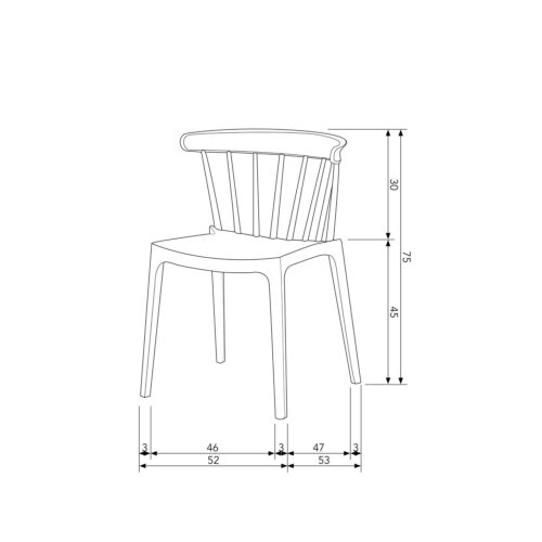 Tuin / Eetkamerstoel Bliss - Lichtgroen - Afbeelding 7