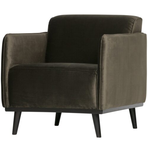 Fauteuil Statement met armleuning Fluweel  - Warm Groen - Afbeelding 3