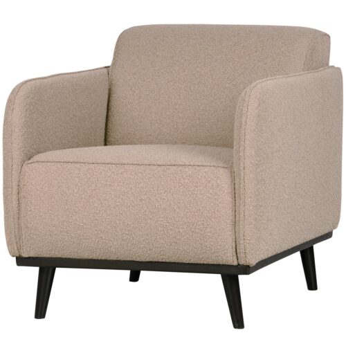 Fauteuil Statement met armleuning Bouclé - Beige - Afbeelding 2