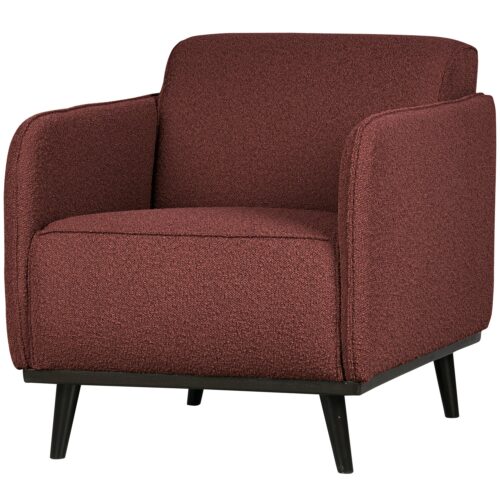 Fauteuil Statement met armleuning Bouclé - Chestnut - Afbeelding 2