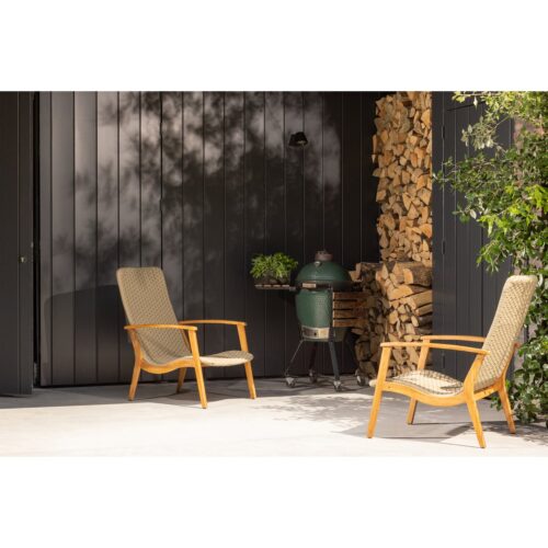 Tuin Fauteuil Stony Teakhout en Touw - Afbeelding 2