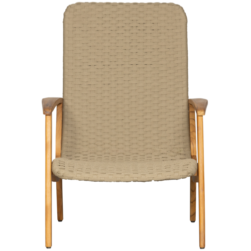 Tuin Fauteuil Stony Teakhout en Touw - Afbeelding 4