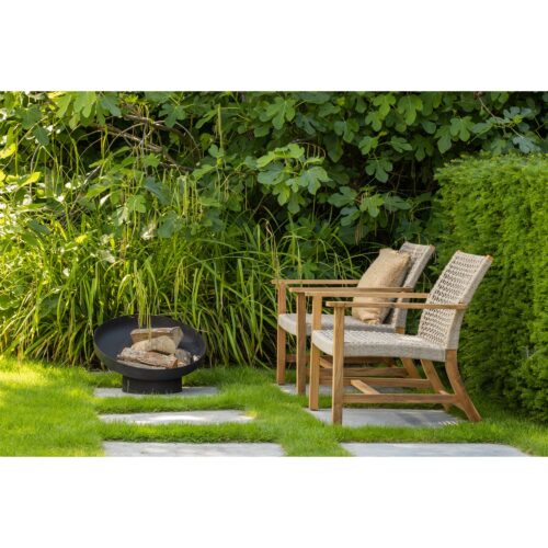 Tuin Fauteuil Copper Teakhout en Wicker - Afbeelding 2