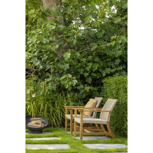 Tuin Fauteuil Copper Teakhout en Wicker - Afbeelding 3