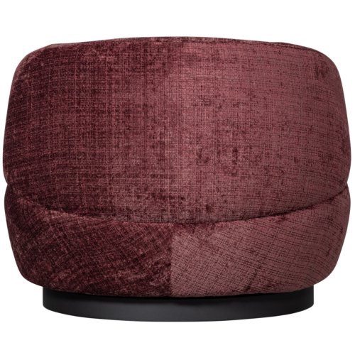 Draaifauteuil Woolly Chenille - Aubergine - Afbeelding 6