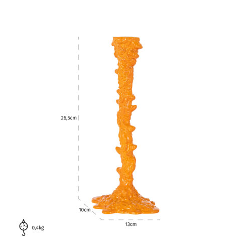 Kandelaar Cyan kleur Oranje - Afbeelding 2